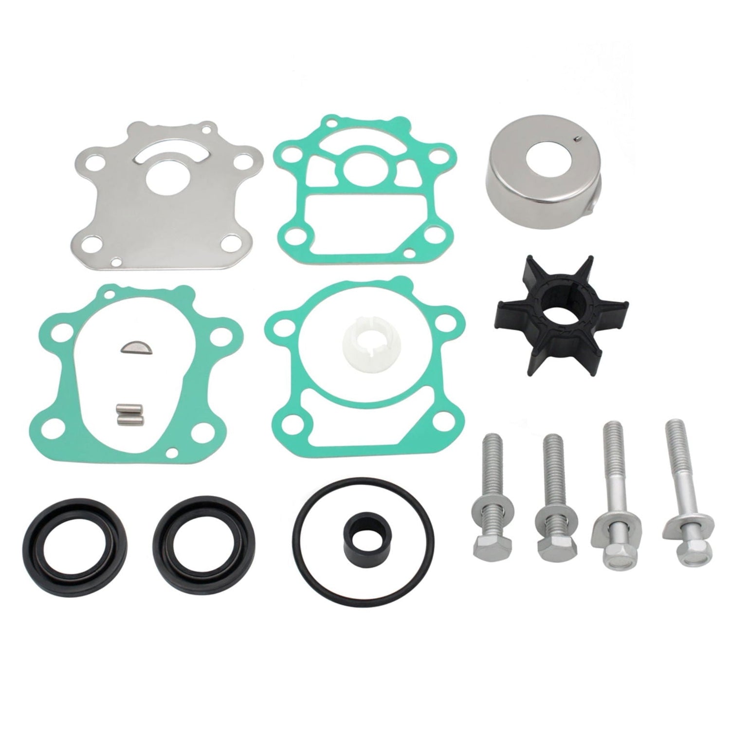 Water Pump Impeller Kit – Fits Yamaha F40/F70 4-Stroke (Replaces 6CJ-W0078-00, 6CJ-W0078-01)