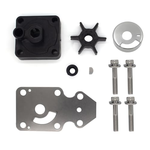 Water Pump Impeller Repair Kit – Fits Yamaha 6-30 HP Outboards (Replaces 63V-W0078-00/01, Sierra 18-3412/18-3433)