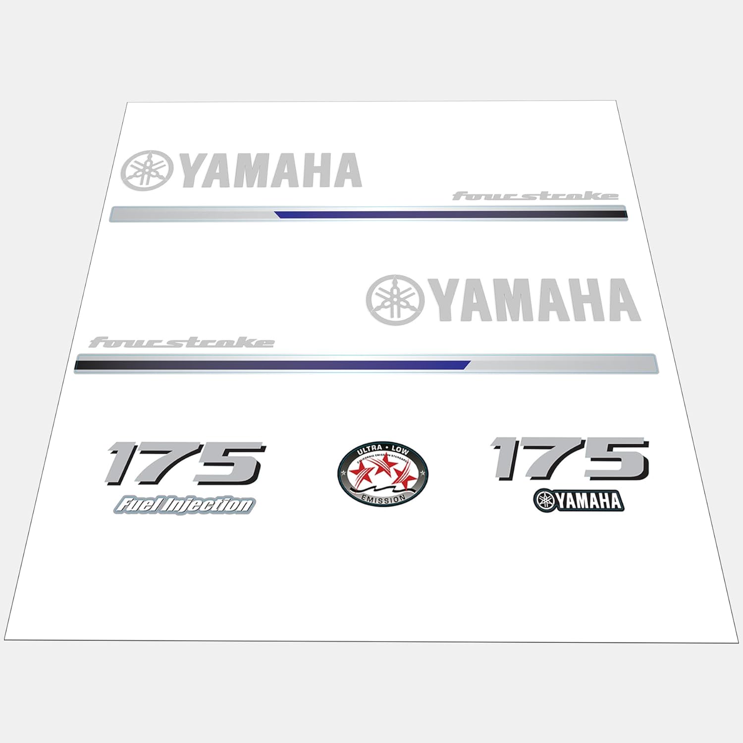 Decal Kit – Fits Yamaha 175 HP Four-Stroke Engines (Replaces 24DC912Y175, 24DC913Y175)