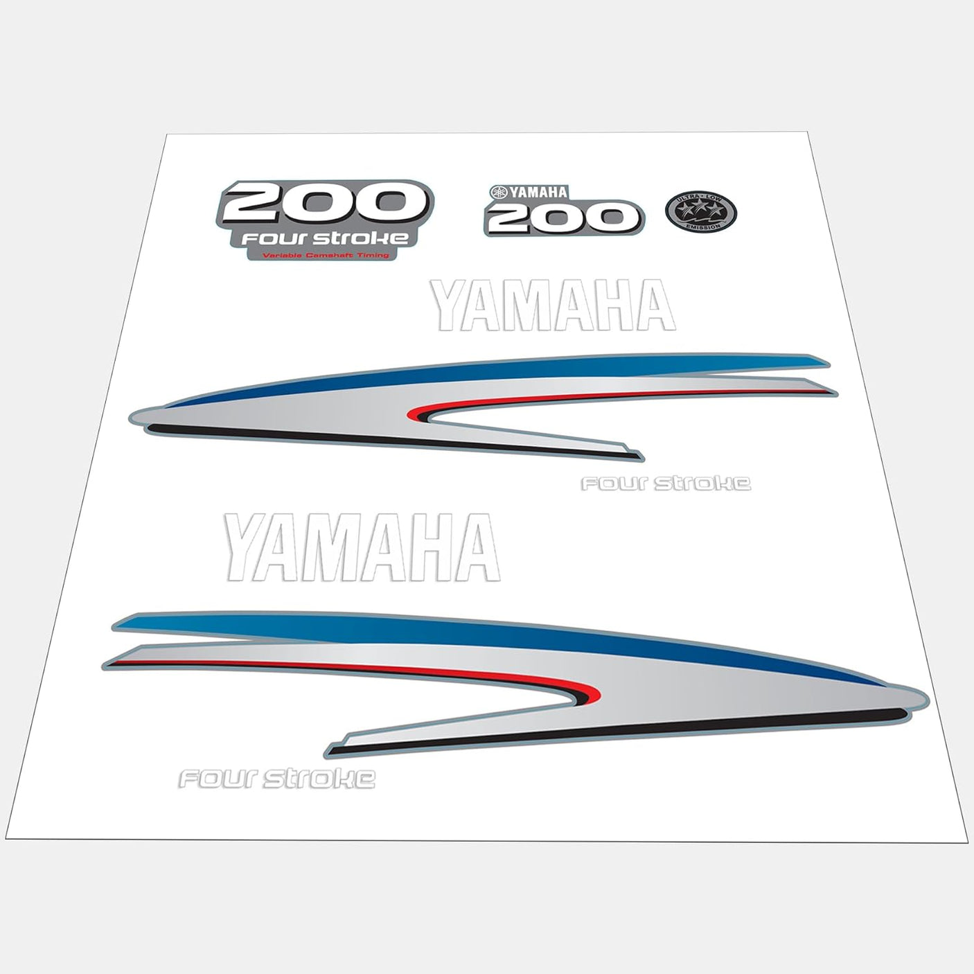 Decal Kit – Fits Yamaha F200 V6/I4 (Replaces OEM Graphics)