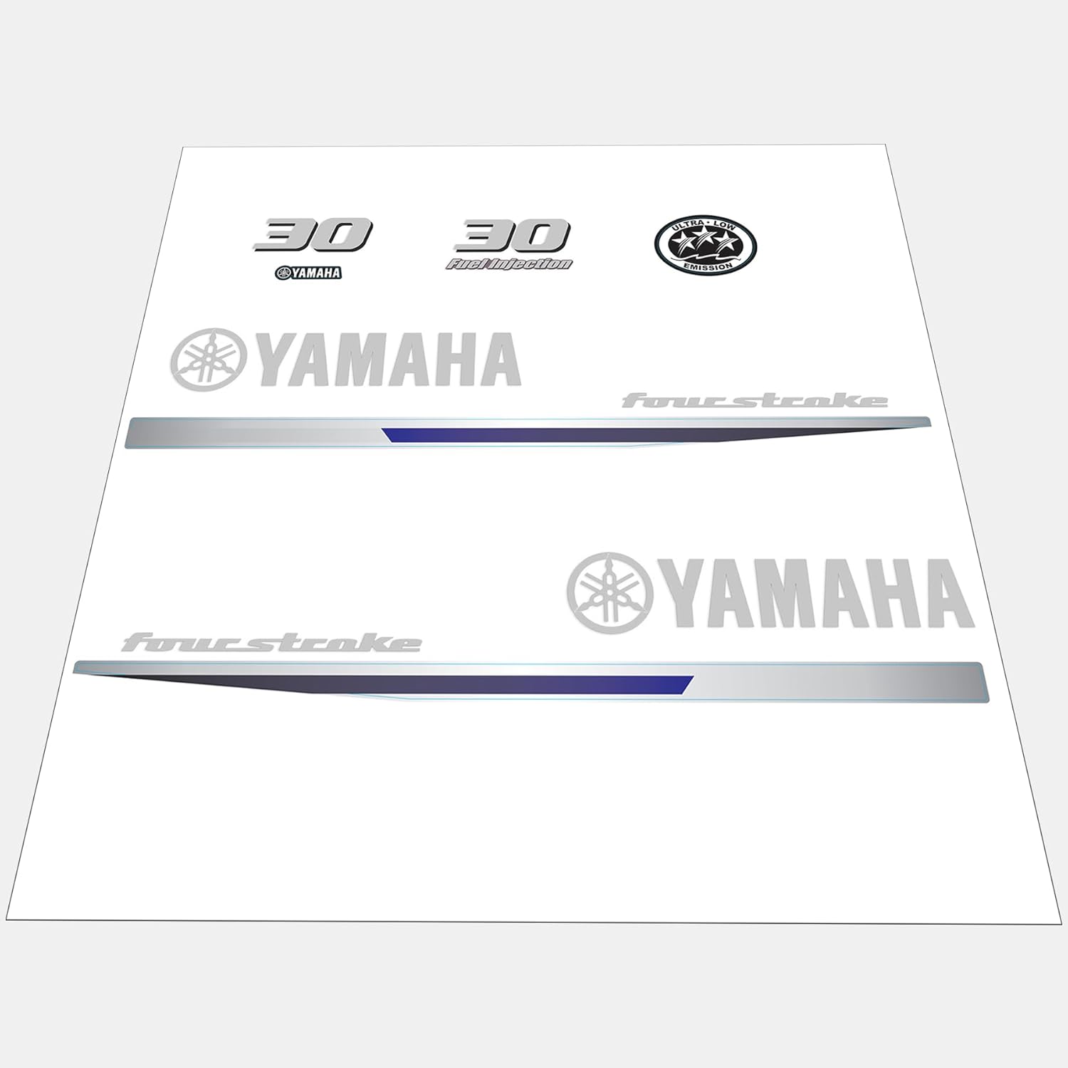 Decal Sticker Kit – Fits Yamaha 2-Stroke & 4-Stroke 30 HP