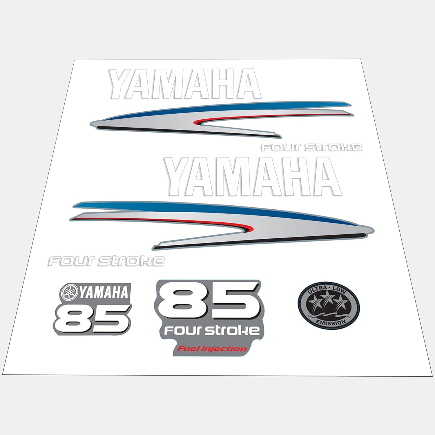 Decal Kit – Fits Yamaha 85HP 2-Stroke Outboards (Replaces 24DC901Y85)