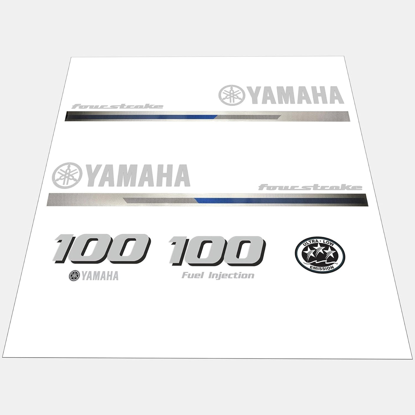 Decal Sticker Kit – Fits Yamaha F100 4-Stroke (Replaces 24DC910Y100, 24DC902Y100)