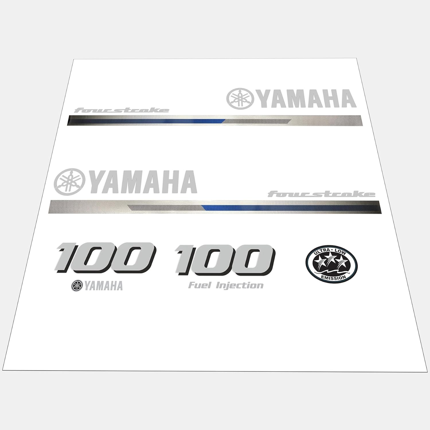 Decal Sticker Kit – Fits Yamaha F100 4-Stroke (Replaces 24DC910Y100, 24DC902Y100)