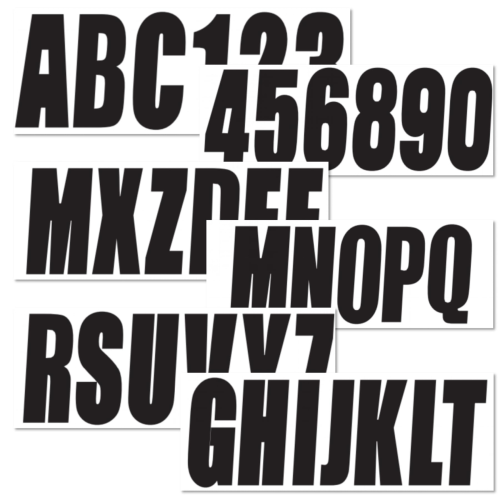 3" Decals – Fits Yachts & Personal Watercraft (Replaces Hull Registration Numbers)