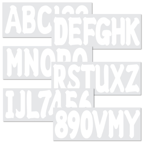Marine Decals – Fits All Watercraft 3" White Lettering (Replaces Multiple OEM Registration Requirements)