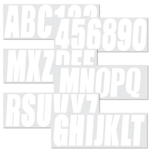 3" Boat Registration Number Decal Sets – Fits All Marine Vessels (Replaces STIFFIE Shift SH03, QuickMarine, UanofCn, NorthBoat)